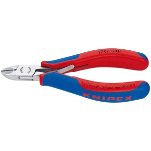 Knipex 77 02 120 H Electronics Diagonal Cutter Rounded Jaws 120mm Grip Handle
